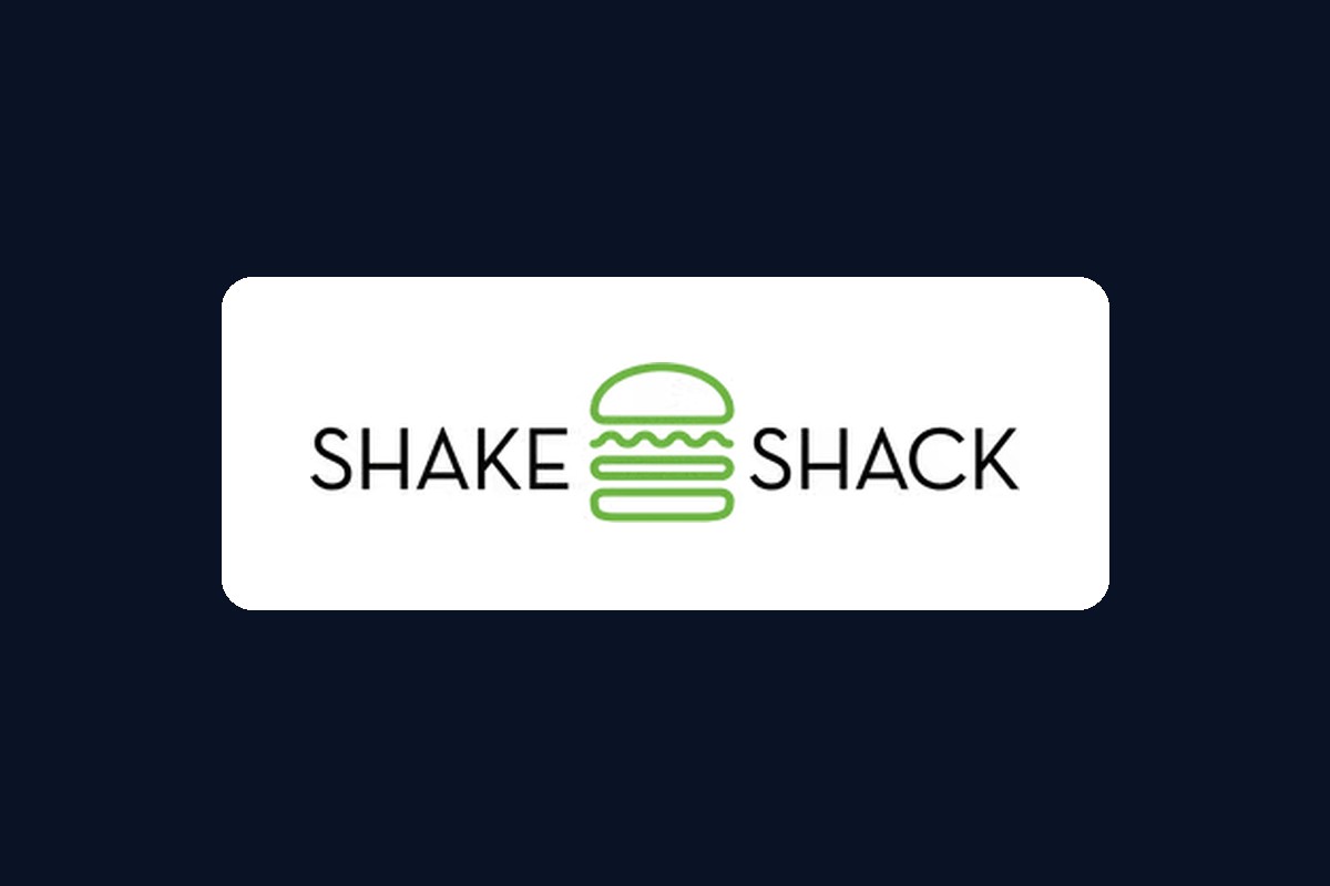 Shake Shack logo on a navy background